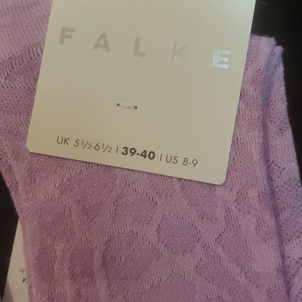 FALKE WOMEN'S SOCKS :SET OF 2 SHELL PINK;SIZE: US 8-9